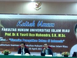 Prof.Dr.Yusril Ihza Mahendra, S.H., M.Sc : Dinamika Penegakkan Hukum di Indonesia