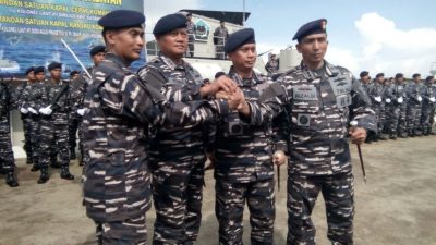 Pangarmabar Laksamana Muda Yudo Margono Pimpin Sertijab Dua Perwira Komando Armada I Dermaga Fasharkan TNI AL