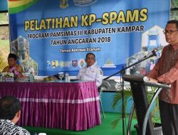 Buka Pelatihan KP-SPAMS Program Pamsimas III 2018, Azis Zaenal : Cari Pengelolah Yang Mengerti dan Mau Bekerja.