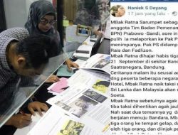 Terkait Kasus Hoaks Ratna Sarumpaet, Polisi Panggil Timses Prabowo Nanik S Deyang