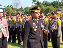 Kapolres Tanjab Timur Bertindak Sebagai Inspektur Upacara HUT Bhayangkara ke 73