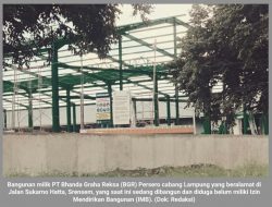 Diduga Tak Miliki IMB, LSM PRL Desak Walikota Bandar Lampung Bongkar Bangunan Milik PT BGR