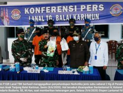 Lanal TBK Gagalkan Penyeludupan 2 Kg Sabu Asal Malaysia