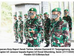 Gantikan Janawar, Kapten Inf Donal Sihombing Jabat Danramil 01/Tanjungpinang