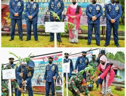 Perintah Pangkoopsau I, di Hari Bhakti TNI-AU ke-73 Lanud RHF Tanam Pohon Sukun