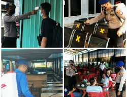 Operasi Aman Nusa II: Polairud Polres Bintan Gencar Sampaikan Himbauan Protokol Kesehatan