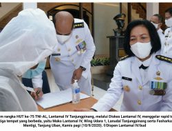 HUT TNI-AL ke-75: Diskes Lantamal IV “Rapid Test” Personil