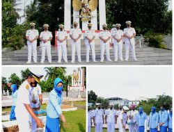 Hari Armada RI ke-75 : Danlantamal IV Pimpin Ziarah di TMP Pusara Bhakti