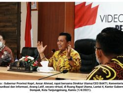 Rapat Bersama CEO BAKTI, Ansar Ahmad Gesa Pembangunan 35 Titik BTS 4G di Kepri 