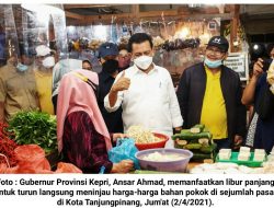 Libur Panjang, Ansar Ahmad Tinjau Pasar-pasar di Tanjungpinang