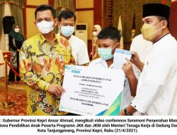 292 Anak Terima Manfaat JKK dan JKM, Ansar Ahmad : Ini Pola Bantuan yang Sangat Tepat