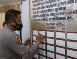 Deklarasi Tolak Narkoba Menuju Sumut Bersinar di Polresta Deli Serdang