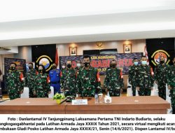 Danlantamal IV Ikuti Pembukaan Gladi Posko Latihan Armada Jaya XXXIX 2021