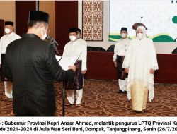 Ansar Ahmad Lantik Marlin Agustina sebagai Ketua LPTQ