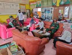 Anggota Satgas TMMD Lakukan Kunjungan Terakhir Ke SDN 01 Talang Maur
