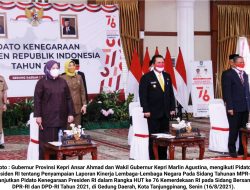 Melalui Vicon : Ansar-Marlin Ikuti Pidato Presiden Jokowi