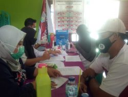 Vaksin Covid-19 Desa Tanjung Benuang Kecamatan Pamenang selatan Sasar Lansia dan Umum
