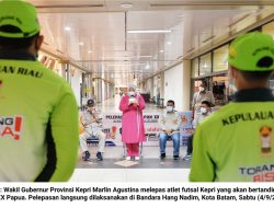Tim Futsal Kepri ke PON Papua, Marlin Agustina : Beri yang Terbaik, Semoga Berbuah Medali