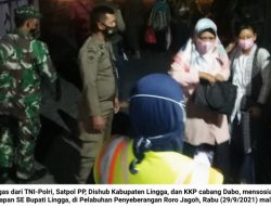 TNI-Polri dan Stakeholder Sosialisasikan SE Bupati Lingga untuk Penumpang Kapal