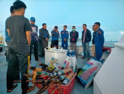 Ringkus 11 Terduga Pelaku Bom Ikan Puluhan Botol Bom Rakitan Disita Dit Polairud Polda Sulbar