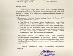 Gubernur Syamsuar Tunjuk Suhardiman Amby Jadi Plt Bupati Kuansing