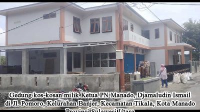 Warga Sulut Pertanyakan Sumber Dana Pembangunan Gedung Bernilai Miliaran Milik Ketua PN Manado
