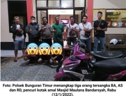 Pencuri Kotak Amal Masjid Maulana Bandarsyah, Akhirnya Ditangkap