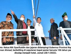 Di Lagoi, Ketua MA dan Gubernur Kepri Berkeliling di Kapal Pesiar Berusia 106 Tahun