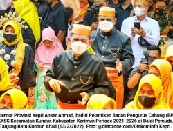 Ansar Ahmad Hadiri Pelantikan BPC KKSS Kecamatan Kundur