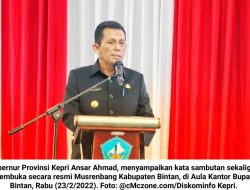 Musrenbang Kabupaten Bintan 2022, Ansar Ahmad: Hasilkan Program Sesuai Kondisi Aktual Masyarakat