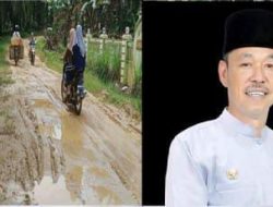 Masyarakat Dusun Bangun Jadi, Desa Bhakti Jaya Kecamatam Bagan Sinembah Mengharapakan Jalan Mereka Yang Rusak Diperbaiki Pemkab Rokan Hilir.