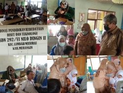 Luar Biasa Vaksinasi Untuk Anak Didik Dari Usia 6-11 Tahun di SD 292/VI Nilo Dingin II Desa Sungai Lalang