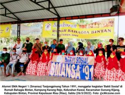 Sambut Ramadhan, Alumni 91 Smansa Tanjungpinang Kunjungi Rumah Bahagia Bintan
