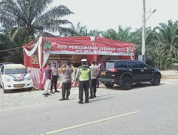 Kapolres Kunjungi Pos PAM dan Pos Pelayanan di Wilayah Hukum Polres Merangin.