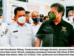 Ansar Ahmad Dampingi Airlangga Hartarto Tinjau KEK di Batam