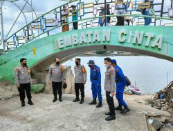 Kapolda Jambi Serta jajaran;Kunjungi objek wisata danau Sipin Dan monitoring kegiatan masyarakat