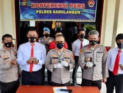 Satuan Narkoba dan Satuan Reskrim Polres Sarolangun Gelar Press Release 