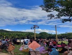 Meriahkan Lebaran Idul Fitri 2022 Di Desa Petai,Kabupaten Kuantan Singingi Dimeriahkan Dengan Acara Lomba Panjat Pinang
