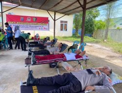 Sambut Hut Bhayangkara ke 76 Tahun 2022, Polres Tapteng Gelar Donor Darah