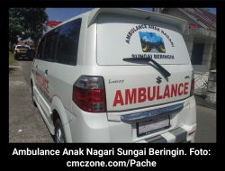 Dari Anak Nagari Untuk Nagari, Sungai Beringin Persembahkan Ambulance Untuk Warga