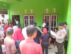 Kapolsek Jangkat Beserta Anggotanya Mengadakan Vaksinasi Masal Boster di Desa Tanjung Benuang