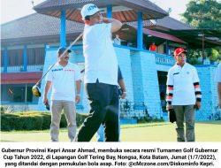 Golf Gubernur Cup 2022 Resmi Dibuka Ansar Ahmad: 120 Peserta dari Mancanegara dan Daerah