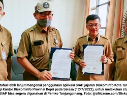 Aplikasi SIAP: Diskominfo Kota Tanjungpinang Belajar ke Diskominfo Kepri