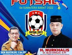 H.Nurkhalis Dt.Bijo Dirajo dan Dispora Sumbar Gelar Kejurda Futsal U-23 di Lapangan Situjuah Futsal (Tungka)