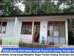 RKN bantu KWH Meter untuk Pustu di Jorong Sungai Mangkirai Nagari Pandam Gadang, Mulyadi : Alhamdulillah !