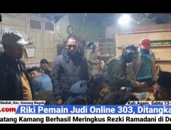 Riki Pemain Judi Online 303, di Tangkap Polsek Tilatang Kamang