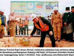 Ansar Ahmad Letakkan Batu Pertama Pembangunan Gedung LAM Kepri: Pertegas Kepri ‘Provinsi Melayu’
