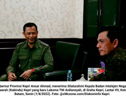 Ansar Ahmad Terima Kunjungan Kabinda Kepri yang Baru Laksma TNI Ardiansyah