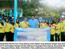 Turnamen Sepak Bola Putri Cup I Desa Kelong Resmi Digelar