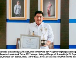 Bintan Raih Penghargaan Kabupaten Layak Anak 5 Kali Berturut-turut, Aupa Samake: Dari Tahun 2017…